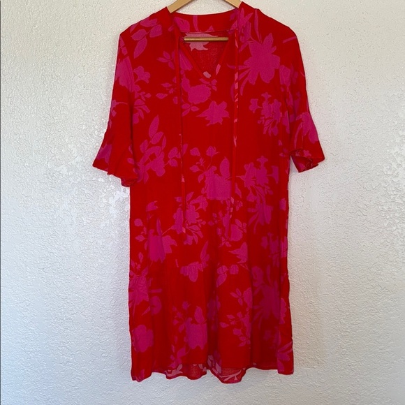 Dresses & Skirts - Red and Pink Floral Dress